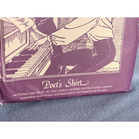 Folkwear Men and Women Poet's Shirt Sewing Pattern from Times Past 217 - Uncut - Picture 3 of 9